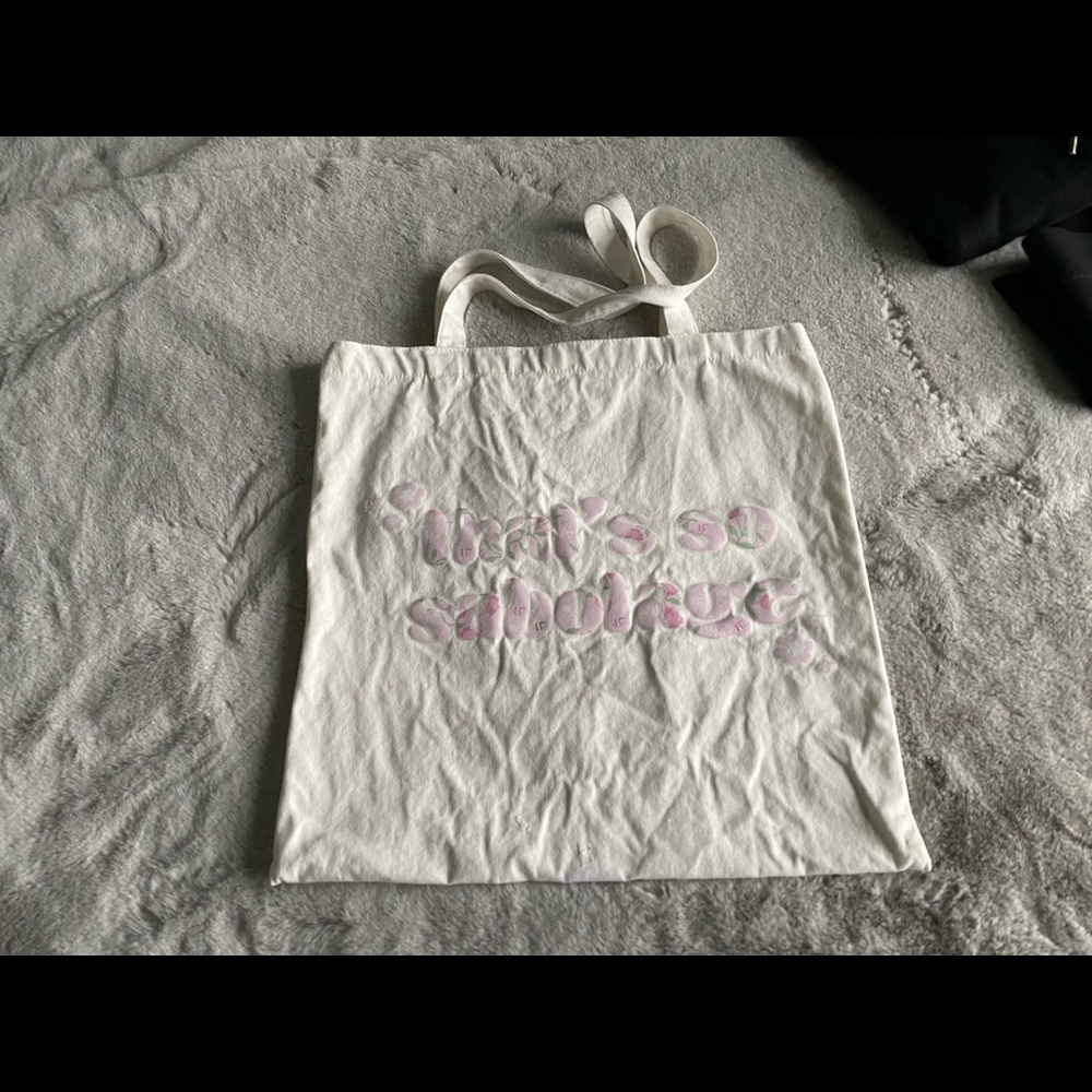 LIKE NEW LIMITED EDITION 437 x That’s So Sabotage tote bag